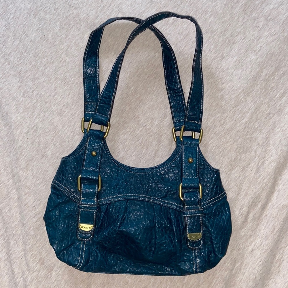 Teal Rosetti 10inch purse